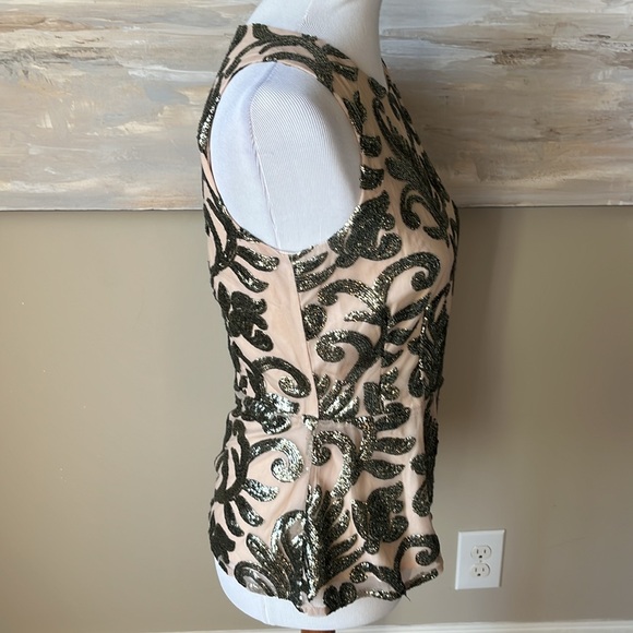 Greylin from Anthropologie sequin peplum top - Picture 5 of 10